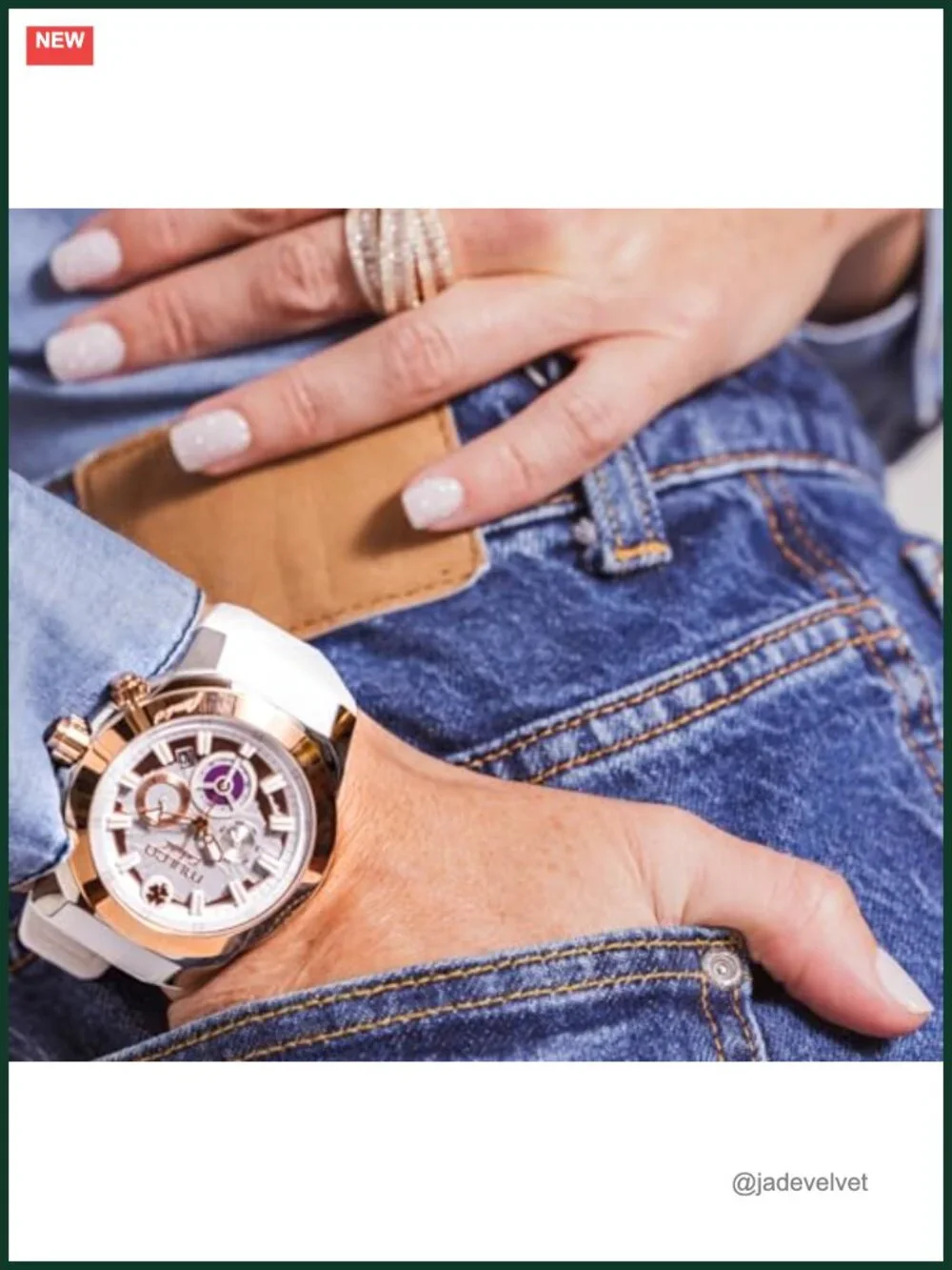 Luxury Waterproof Watch Women Rose Gold Stainless Steel Analog Silicone